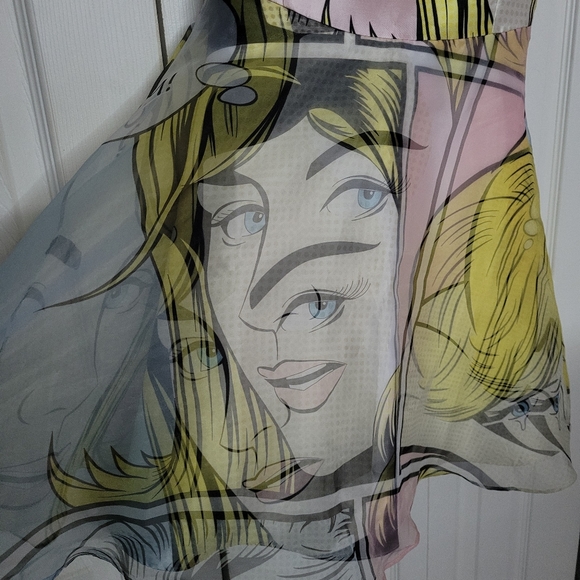 Pop Culture/Art Theme Dress Comic A-Line Dress - Picture 6 of 6